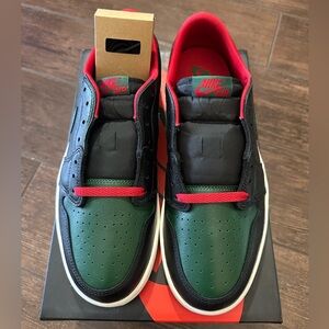 I have these listed under women, but they are men’s sizes as well. AJ1 low retro